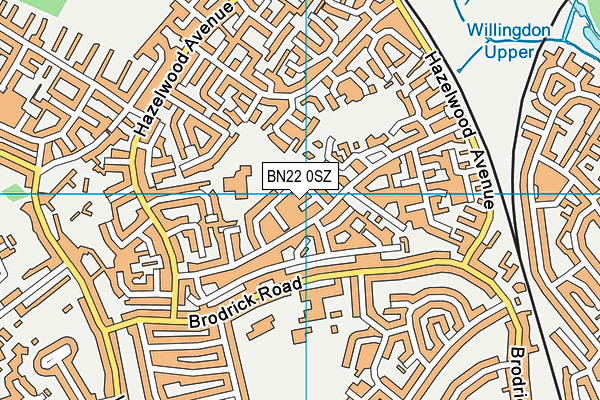 BN22 0SZ map - OS VectorMap District (Ordnance Survey) BN22 0SZ map - OS VectorMap District (Ordnance Survey)