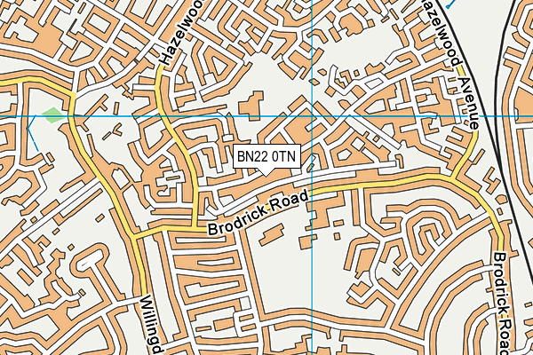 BN22 0TN map - OS VectorMap District (Ordnance Survey) BN22 0TN map - OS VectorMap District (Ordnance Survey)