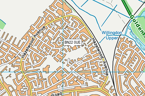 BN22 0UE map - OS VectorMap District (Ordnance Survey) BN22 0UE map - OS VectorMap District (Ordnance Survey)