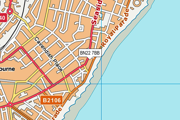 BN22 7BB map - OS VectorMap District (Ordnance Survey) BN22 7BB map - OS VectorMap District (Ordnance Survey)