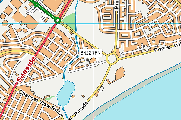 BN22 7FN map - OS VectorMap District (Ordnance Survey) BN22 7FN map - OS VectorMap District (Ordnance Survey)