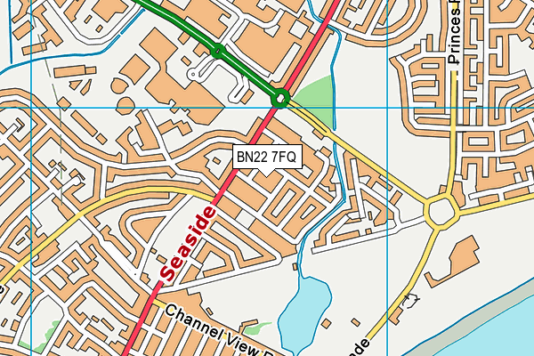 BN22 7FQ map - OS VectorMap District (Ordnance Survey) BN22 7FQ map - OS VectorMap District (Ordnance Survey)