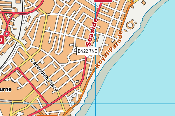 BN22 7NE map - OS VectorMap District (Ordnance Survey) BN22 7NE map - OS VectorMap District (Ordnance Survey)