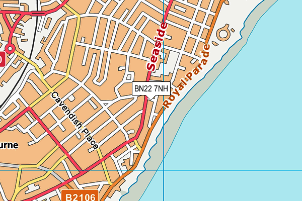 BN22 7NH map - OS VectorMap District (Ordnance Survey) BN22 7NH map - OS VectorMap District (Ordnance Survey)