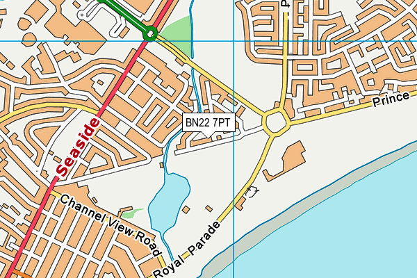 BN22 7PT map - OS VectorMap District (Ordnance Survey) BN22 7PT map - OS VectorMap District (Ordnance Survey)