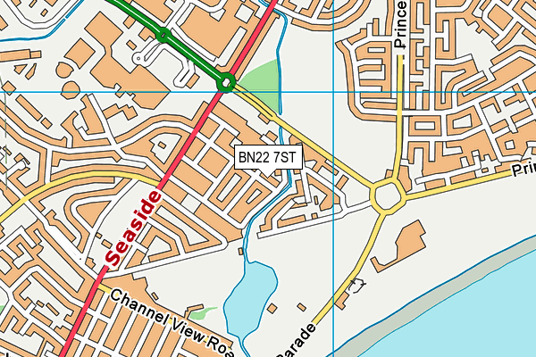 BN22 7ST map - OS VectorMap District (Ordnance Survey) BN22 7ST map - OS VectorMap District (Ordnance Survey)