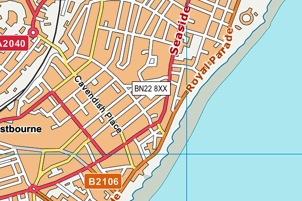 BN22 8XX map - OS VectorMap District (Ordnance Survey) BN22 8XX map - OS VectorMap District (Ordnance Survey)