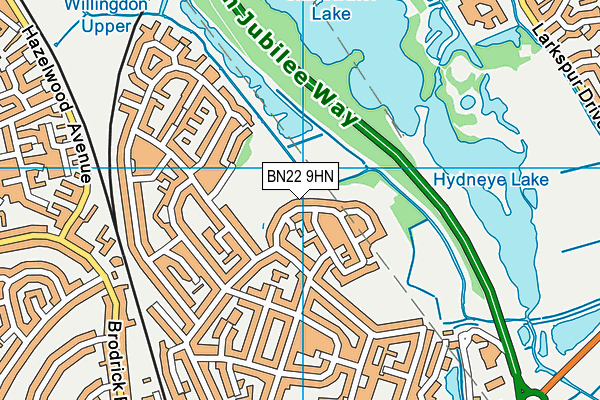 BN22 9HN map - OS VectorMap District (Ordnance Survey)