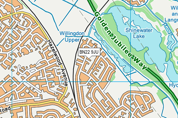 BN22 9JU map - OS VectorMap District (Ordnance Survey) BN22 9JU map - OS VectorMap District (Ordnance Survey)