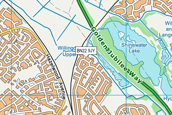 BN22 9JY map - OS VectorMap District (Ordnance Survey) BN22 9JY map - OS VectorMap District (Ordnance Survey)