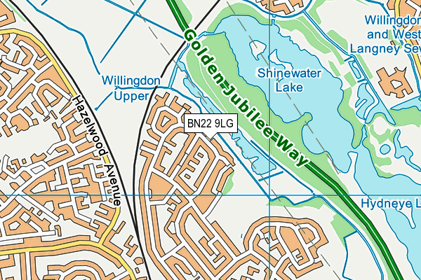 BN22 9LG map - OS VectorMap District (Ordnance Survey) BN22 9LG map - OS VectorMap District (Ordnance Survey)