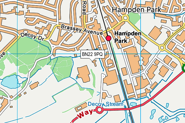 BN22 9PQ map - OS VectorMap District (Ordnance Survey) BN22 9PQ map - OS VectorMap District (Ordnance Survey)
