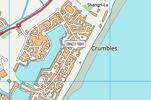 BN23 5BH map - OS VectorMap District (Ordnance Survey) BN23 5BH map - OS VectorMap District (Ordnance Survey)