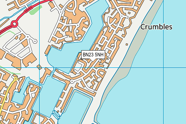 BN23 5NH map - OS VectorMap District (Ordnance Survey)