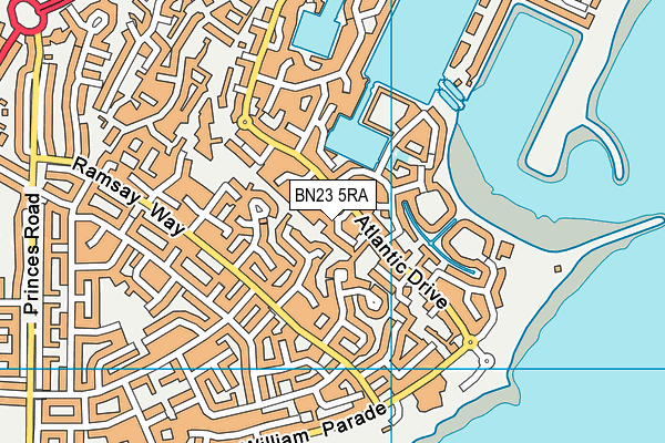 BN23 5RA map - OS VectorMap District (Ordnance Survey) BN23 5RA map - OS VectorMap District (Ordnance Survey)