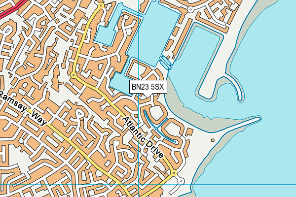 BN23 5SX map - OS VectorMap District (Ordnance Survey) BN23 5SX map - OS VectorMap District (Ordnance Survey)