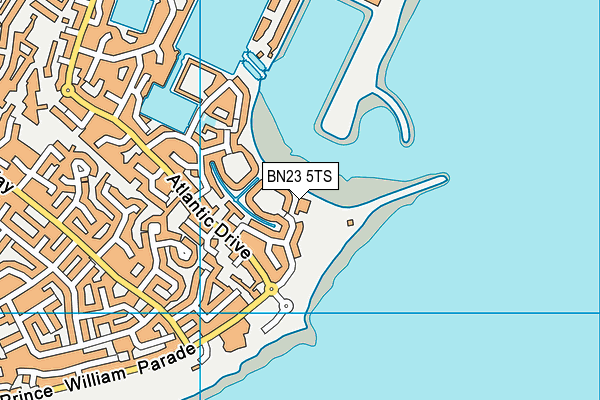BN23 5TS map - OS VectorMap District (Ordnance Survey) BN23 5TS map - OS VectorMap District (Ordnance Survey)