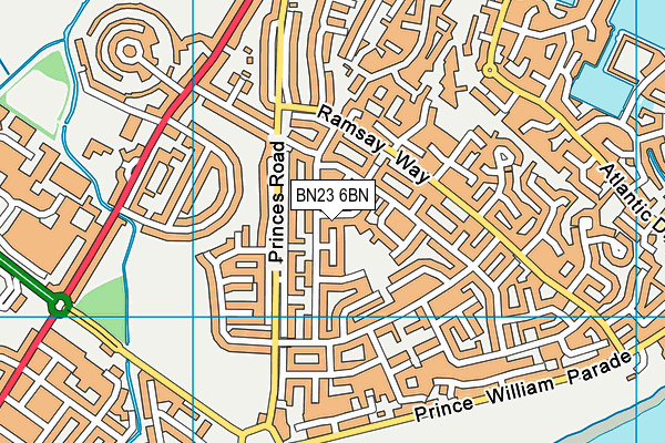 BN23 6BN map - OS VectorMap District (Ordnance Survey) BN23 6BN map - OS VectorMap District (Ordnance Survey)