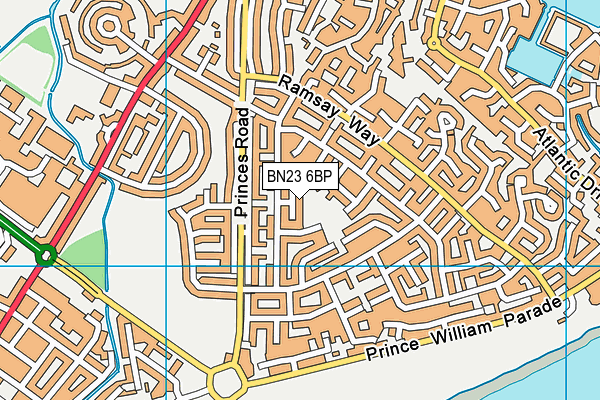 BN23 6BP map - OS VectorMap District (Ordnance Survey) BN23 6BP map - OS VectorMap District (Ordnance Survey)