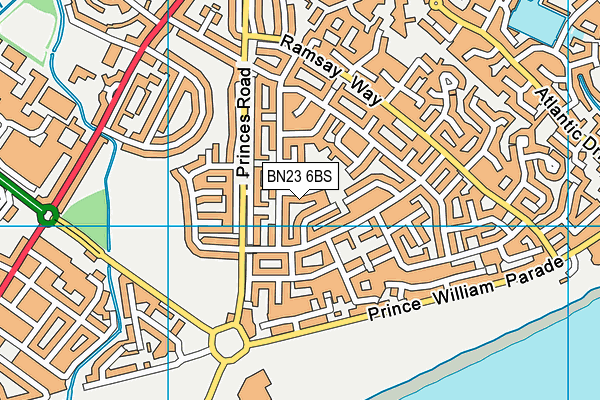 BN23 6BS map - OS VectorMap District (Ordnance Survey) BN23 6BS map - OS VectorMap District (Ordnance Survey)
