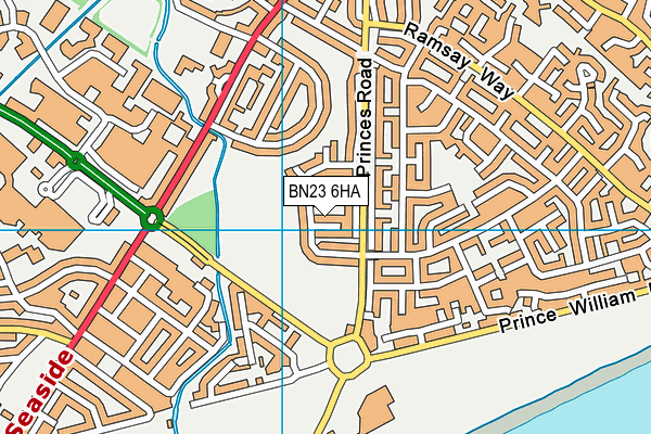 BN23 6HA map - OS VectorMap District (Ordnance Survey) BN23 6HA map - OS VectorMap District (Ordnance Survey)