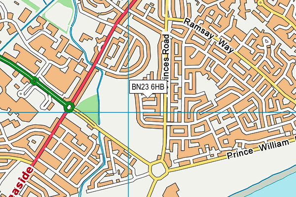 BN23 6HB map - OS VectorMap District (Ordnance Survey) BN23 6HB map - OS VectorMap District (Ordnance Survey)