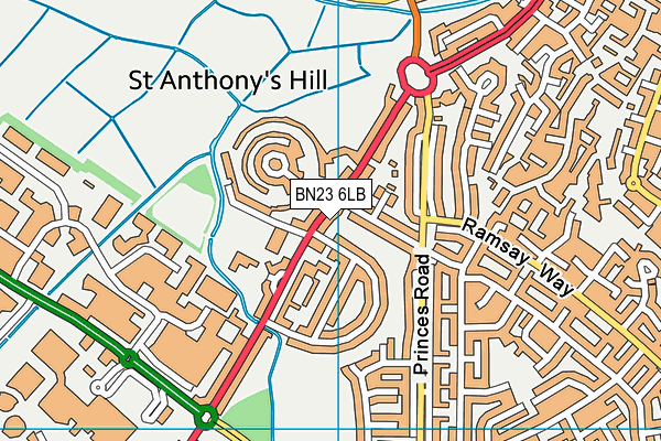 BN23 6LB map - OS VectorMap District (Ordnance Survey) BN23 6LB map - OS VectorMap District (Ordnance Survey)
