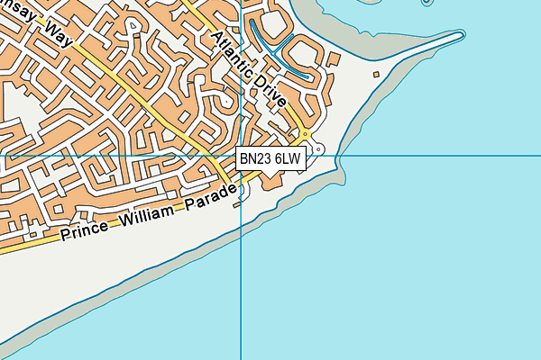 BN23 6LW map - OS VectorMap District (Ordnance Survey) BN23 6LW map - OS VectorMap District (Ordnance Survey)