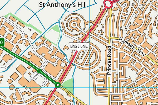 BN23 6NE map - OS VectorMap District (Ordnance Survey) BN23 6NE map - OS VectorMap District (Ordnance Survey)