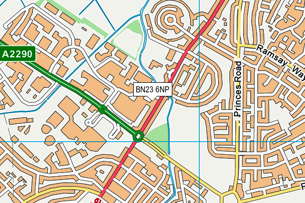 BN23 6NP map - OS VectorMap District (Ordnance Survey) BN23 6NP map - OS VectorMap District (Ordnance Survey)
