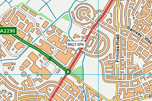 BN23 6PA map - OS VectorMap District (Ordnance Survey) BN23 6PA map - OS VectorMap District (Ordnance Survey)