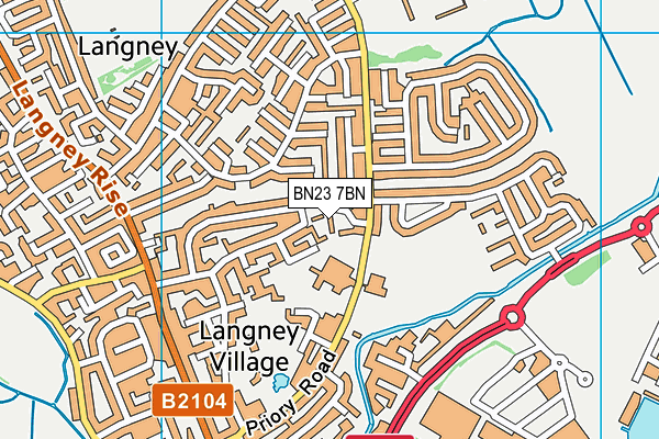 BN23 7BN map - OS VectorMap District (Ordnance Survey) BN23 7BN map - OS VectorMap District (Ordnance Survey)