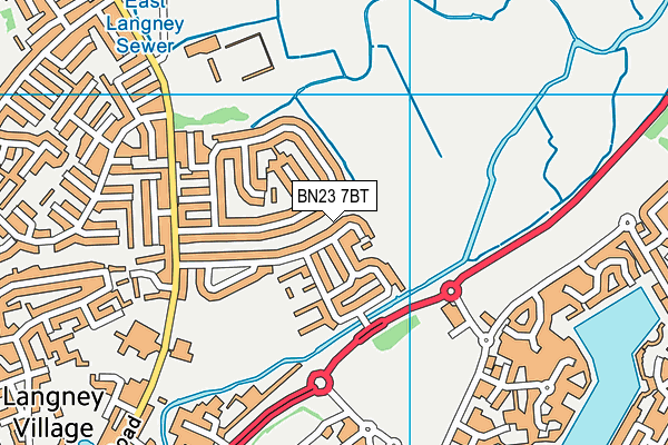 BN23 7BT map - OS VectorMap District (Ordnance Survey) BN23 7BT map - OS VectorMap District (Ordnance Survey)