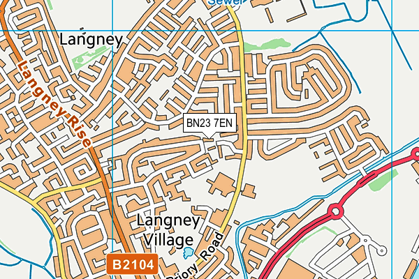 BN23 7EN map - OS VectorMap District (Ordnance Survey) BN23 7EN map - OS VectorMap District (Ordnance Survey)