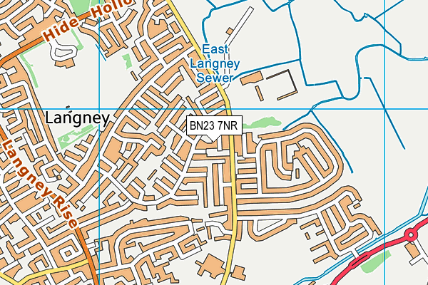 BN23 7NR map - OS VectorMap District (Ordnance Survey) BN23 7NR map - OS VectorMap District (Ordnance Survey)