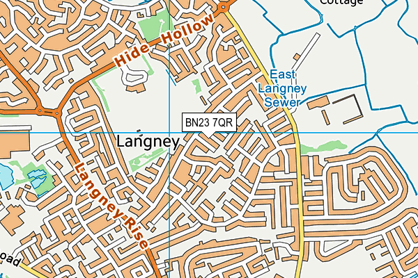 BN23 7QR map - OS VectorMap District (Ordnance Survey) BN23 7QR map - OS VectorMap District (Ordnance Survey)