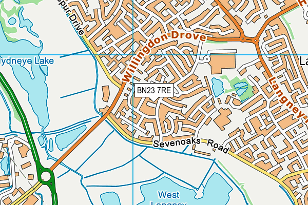 BN23 7RE map - OS VectorMap District (Ordnance Survey) BN23 7RE map - OS VectorMap District (Ordnance Survey)
