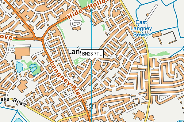 BN23 7TL map - OS VectorMap District (Ordnance Survey) BN23 7TL map - OS VectorMap District (Ordnance Survey)