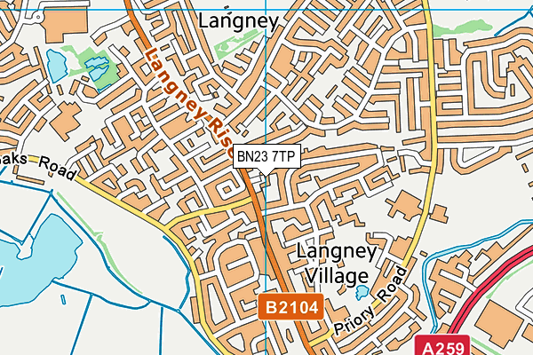 BN23 7TP map - OS VectorMap District (Ordnance Survey) BN23 7TP map - OS VectorMap District (Ordnance Survey)