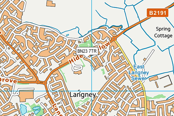BN23 7TR map - OS VectorMap District (Ordnance Survey) BN23 7TR map - OS VectorMap District (Ordnance Survey)