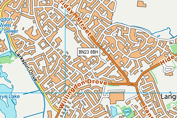 BN23 8BH map - OS VectorMap District (Ordnance Survey) BN23 8BH map - OS VectorMap District (Ordnance Survey)