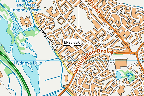 BN23 8BX map - OS VectorMap District (Ordnance Survey) BN23 8BX map - OS VectorMap District (Ordnance Survey)