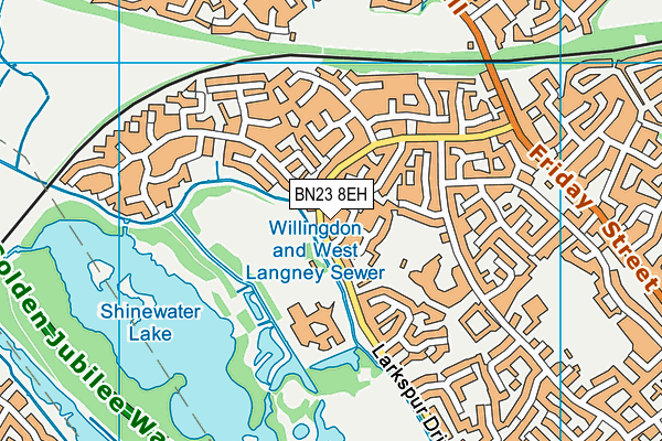 BN23 8EH map - OS VectorMap District (Ordnance Survey) BN23 8EH map - OS VectorMap District (Ordnance Survey)