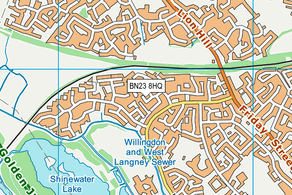 BN23 8HQ map - OS VectorMap District (Ordnance Survey) BN23 8HQ map - OS VectorMap District (Ordnance Survey)
