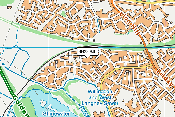 BN23 8JL map - OS VectorMap District (Ordnance Survey) BN23 8JL map - OS VectorMap District (Ordnance Survey)