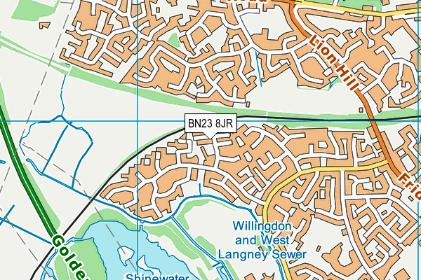 BN23 8JR map - OS VectorMap District (Ordnance Survey) BN23 8JR map - OS VectorMap District (Ordnance Survey)