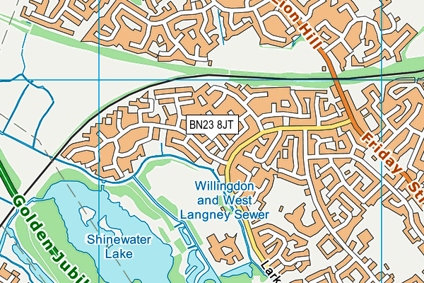 BN23 8JT map - OS VectorMap District (Ordnance Survey) BN23 8JT map - OS VectorMap District (Ordnance Survey)