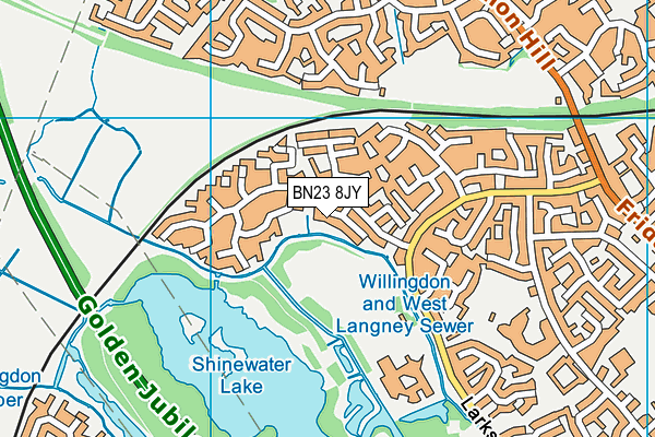 BN23 8JY map - OS VectorMap District (Ordnance Survey) BN23 8JY map - OS VectorMap District (Ordnance Survey)