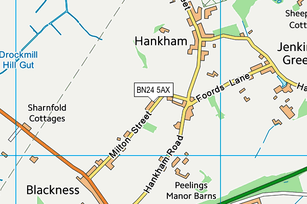 BN24 5AX map - OS VectorMap District (Ordnance Survey) BN24 5AX map - OS VectorMap District (Ordnance Survey)