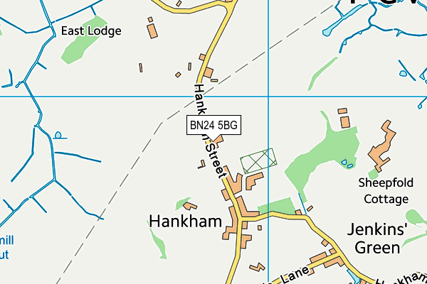 BN24 5BG map - OS VectorMap District (Ordnance Survey) BN24 5BG map - OS VectorMap District (Ordnance Survey)